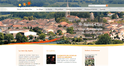 Desktop Screenshot of mairie-st-clar.com