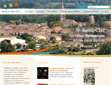 Tablet Screenshot of mairie-st-clar.com